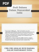 Budi Bahasa Dalam Masyarakat India