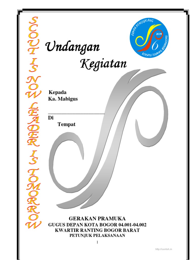 Surat Undangan Pramuka