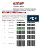 IDAutomation Free Code 39 Font Manual