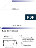 Per Unit Kısa Devre Hesabı