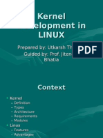 Kernel Development in LINUX