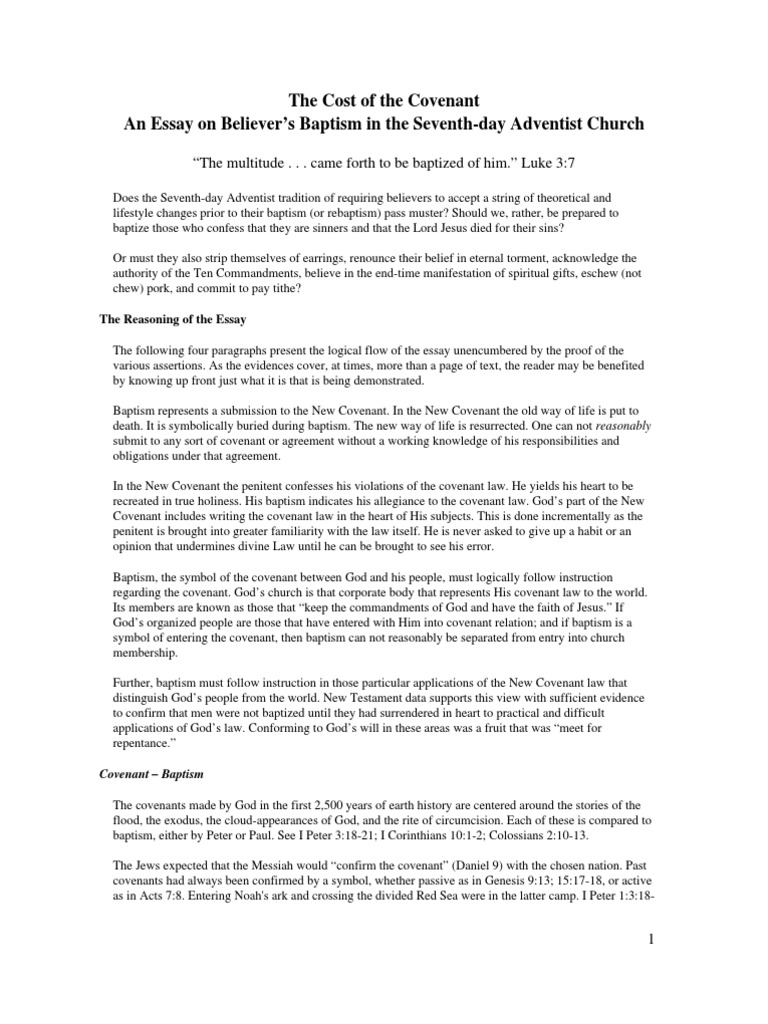 Importance of covenant picture