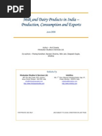 Milk & Dairy Products in India - ToC and Introduction v2