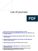 List of Journal