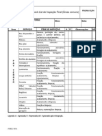 Check-List de Inspeção Final (Áreas Comuns)