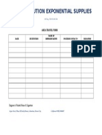 Fab Labsolution Exponential Supplies: Area Travel Form