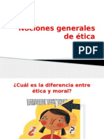 11. Nociones Generales de Ética