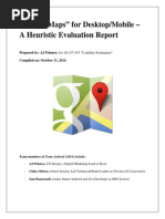 Download Google Maps Heuristic Evaluation by apolancojr SN275169301 doc pdf