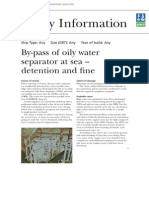 By-Pass of Oily Water Separator at Sea - Detention and Fine: Casualty Information