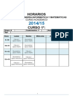 Horario Doble Grado