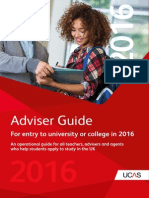 UCAS Adviser Guide 2016