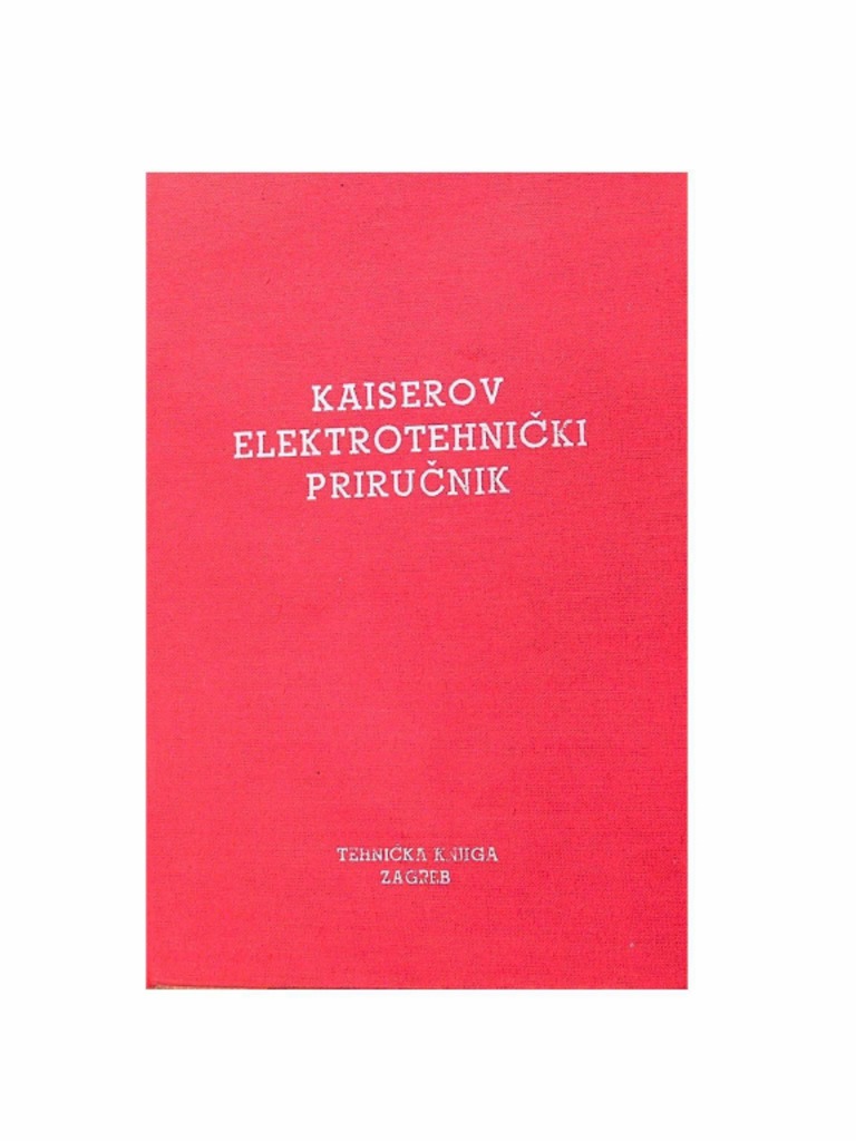 えだまめ Kaiserov Elektrotehnicki Prirucnik | PDF