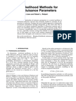 Integrated Likelihood Methods For Eliminating Nuisance Parameters