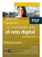Pendon de III Simposio Las Sociedades Ante El Reto Digital, 2010