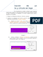 Transformación de Un Rectángulo y Círculo en Logo