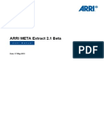 ARRI Meta Extract User Manual 2.1