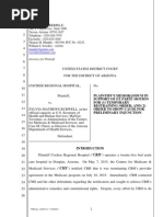 Cochise Regional Hospital Plaintiff Memorandum