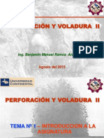 Perforacion y Voladura II Tema 01