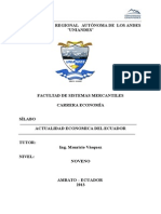 Actividad Economica Del Ecuador