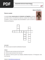 República - palavras cruzadas