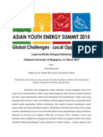 Laporan Asean Youth Energy Summit 2015
