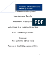 Guardia y Custodia - 13A - Licenciatura en Derecho