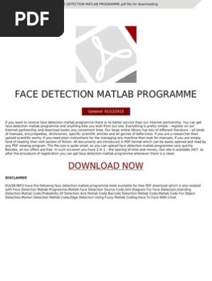Face Detection Matlab Code Free Download - everspeed