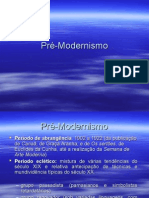 Pré Modernismo