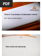 VA Organizacao Metodologia Educacao Infantil Aula 08 Tema 08