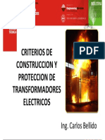Criterio de construcción transformadores electricos