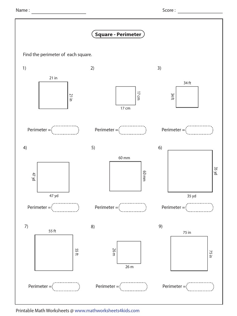 Square Perimeter Medium3 | PDF