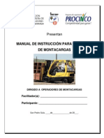 Manual Del Operador de Montacargas