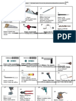 Tools in Technology - Make-Up: Name: Hand Drill Uses: Boring Name: Brace Uses: Drill Wood