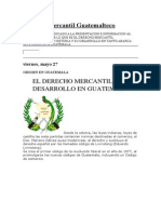 Derecho Mercantil Guatemalteco