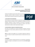 Edital Projeto Docente Nuep20142