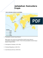 Rute Penjelajahan Samudera Bangsa Eropa