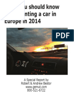 Europe Car Rental Special Report