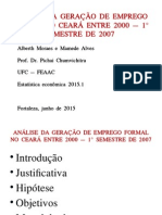 Análise Da Geração de Emprego Formal No Ceará (Final)