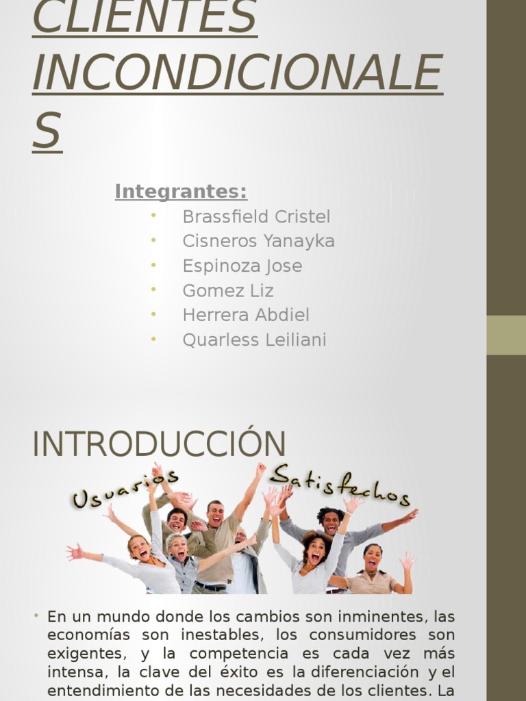 Creando Clientes Incondicionales | PDF | Cliente