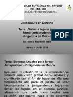 Sistema Legal para Creacion Jurisprudencia