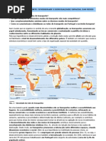 Modos de transporte - diversidade e desigualdade espacial das redes (11.º)