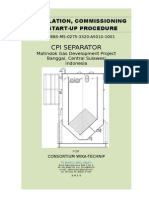 Install-Comm-Startup CPI Separator Matindok
