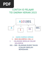 Contoh Id Pelajar Tid Kerian 15