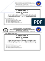 " Selamat ": DI SMK Widya Dirgantara Kota Bandung Jl. Bojong Raya No. 114 A Cijerah Bandung