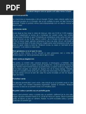 9 Ritualuri Pt Spor La Bani