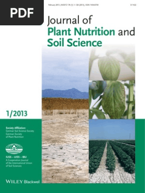 Journal of Plant Nutrition & Soil Science | PDF | Wellness | Science &  Mathematics