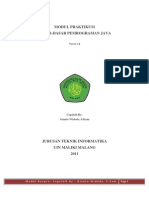 Modul Praktikum Dasar Dasar Pemrograman Java