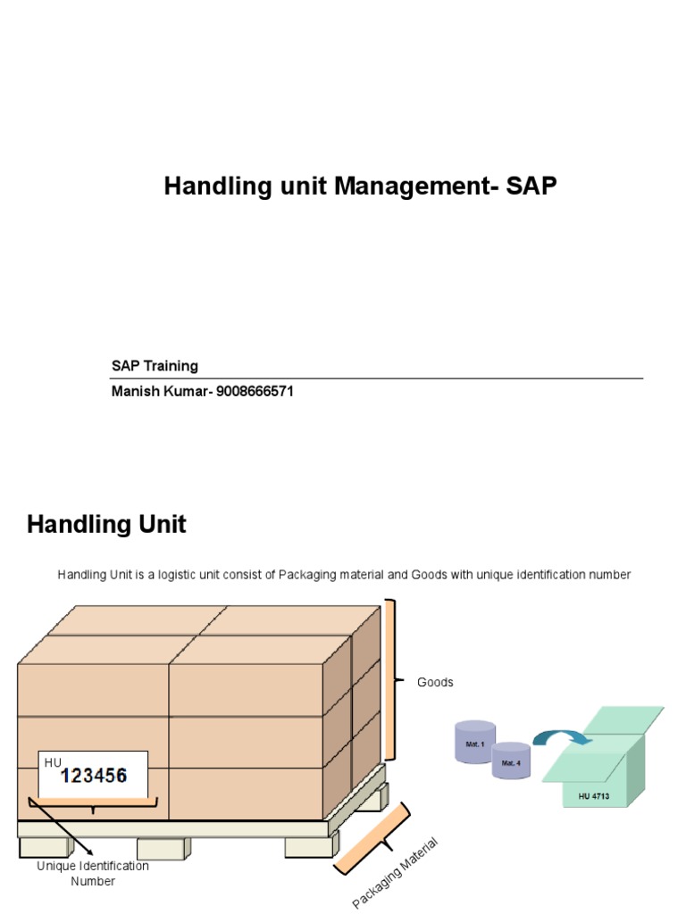 Handling Unit ManagmentSAP