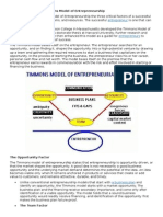 Understanding The Timmons Model of Entrepreneurship