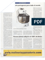 Notícia Publicada Na Revista Espanhola "Panadería y Molinería"